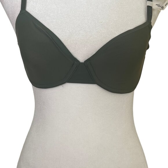 Aerie 32DDD Full Coverage Smootheez Bra. Sage Green - Picture 1 of 3